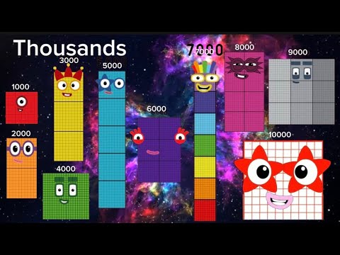 Видео: NUMBERBLOCKS УЧИМСЯ СЧИТАТЬ ЧИСЛА ДЕСЯТКАМИ, СОТНЯМИ И ТЫСЯЧАМИ | Привет, Джордж