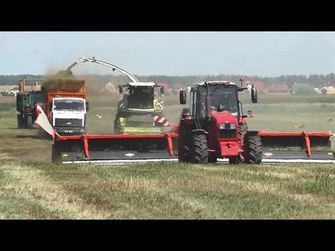 Видео: Мощная заготовка сенажа: Deutz-Fahr, Fendt, МТЗ и CLAAS Jaguar 870 в действии!