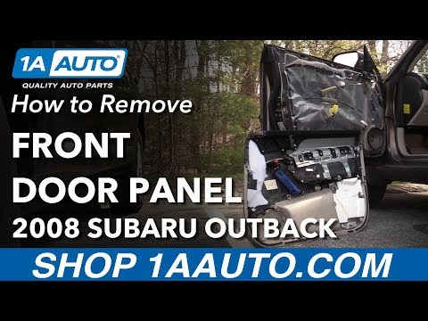 Видео: Как снять переднюю панель двери со стороны водителя на Subaru Outback 04-09