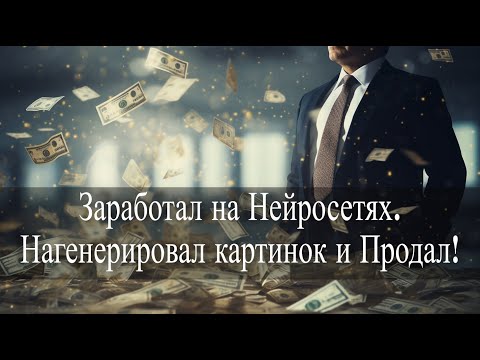 Видео: Заработал на Нейросетях. Нагенерировал картинок и Продал!