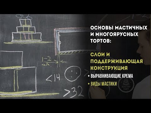 Видео: Мастичные торты: основы. Слои, поддерживающие конструкции, многоярусные торты.