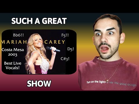 Видео: Вокальный показ: Лучший вокал Мэрайи Кэри из Коста-Меса (2003) | Реакция