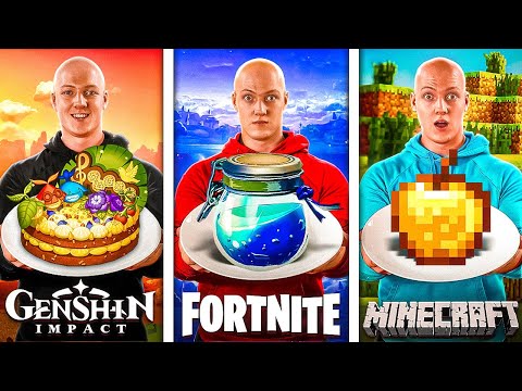 Видео: ПОВТОРЯЮ ЕДУ ИЗ ИГР , МАЙНКРАФТ , Fortnite , Genshin Impact