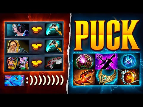 Видео: Неужели КАМБЕК? ТОП 1 мидер ПАТЧА и ФУЛЛ СЛОТЫ.. Puck Dota 2
