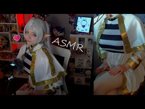 Видео: АСМР На Таскам, Неразборчивый Шепот и косплей Фрирен | Tascam Mic ASMR with Frieren 🍑