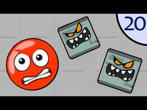 Видео: Новый Несносный КРАСНЫЙ ШАР #20. Загадочные квадраты. Мультик ИГРА New Red Ball 2 на Игрули TV