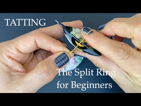Видео: Фриволите — Разрезное кольцо для начинающих