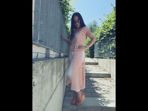 Видео: Накидка "Позднее Лето"/   экспресс МК