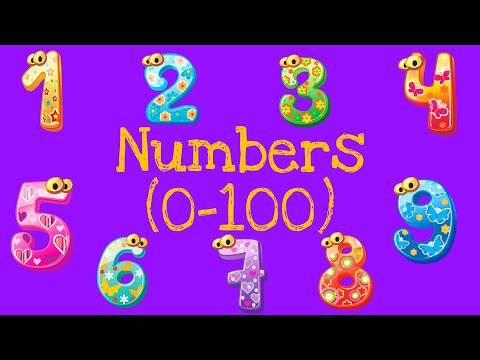 Видео: Count from 0 to 100 in English. Счёт от 0 до 100 на английском детям.Numbers 0-100#numbers#counting