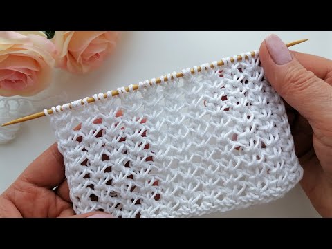 Видео: Оригинальный ажурный узор для летних изделий