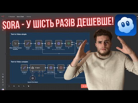 Видео: Sora 2 + n8n: як згенерувати відео по API без водяних знаків!