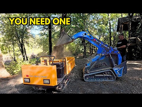 Видео: Я построил подъездную дорожку, используя только мини-строительную технику