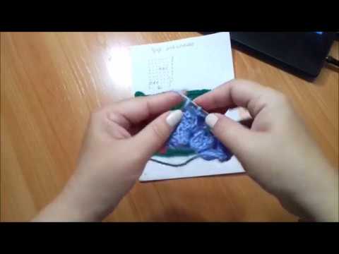 Видео: Вязание спицами. Ажурный узор "Шахматка"