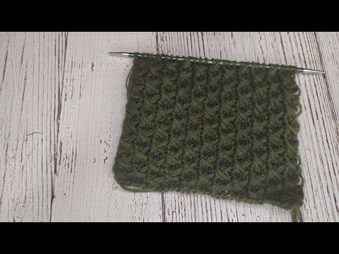 Видео: Необычный узор спицами/ Узор для кардиганов, шапок, свитеров./ Простой узор  для начинающих.