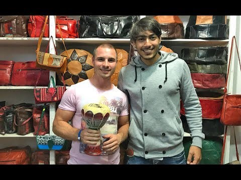 Видео: Цены на сувениры и кожу в Тунисе. Магазин в Хаммамете