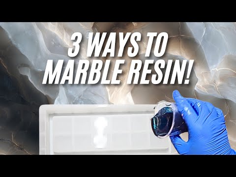 Видео: 3 способа создания мраморной смолы | Клей, густая заливка или свежая заливка (что выглядит лучше?)