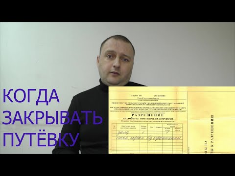 Видео: Разрешение/путёвка на добычу. Когда делать запись о добыче