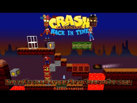 Видео: Фан-игра Crash Bandicoot Back In Time: пользовательский уровень Lava Esclamation и Grand Canyon о...
