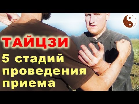 Видео: Тайцзи-цюань как БОЕВОЕ искусство. 5 стадий проведения приема