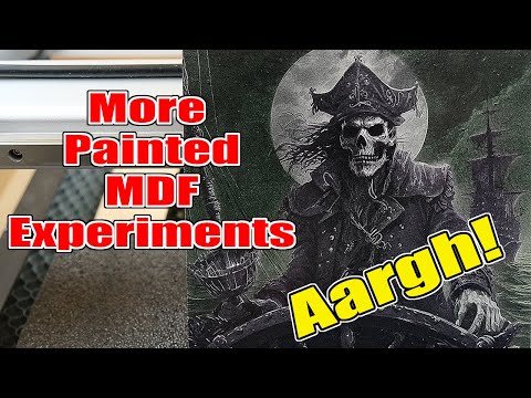 Видео: Видео о нанесении художественных красок на МДФ и последующей лазерной гравировке с помощью диодно...