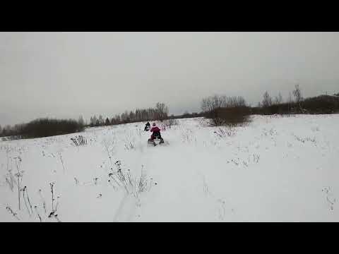 Видео: Снегоходная прогулка на ДР