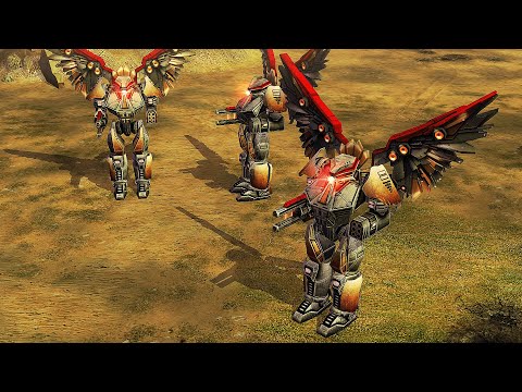 Видео: USA Cybernetic против 2 USA Super - Command & Conquer Generals Contra X Beta 2
