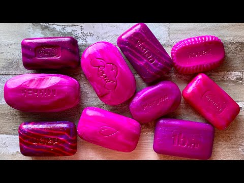 Видео: ASMR SOAP| Cutting colored soaр | Soap Carving| Резка крашенного мыла