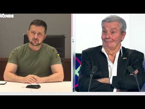 Видео: Ален Делон, Ален Делон говорит по-французски с президентом Зеленским