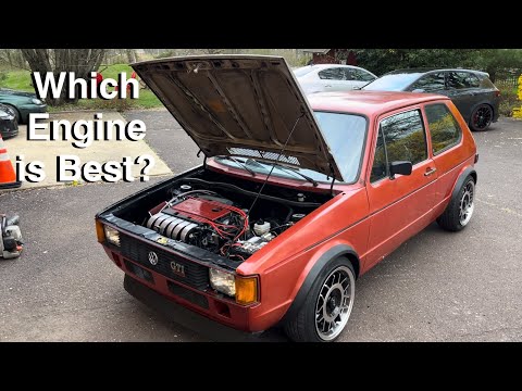 Видео: Лучший вариант замены двигателя для MK1 Rabbit? | VR6 против 1.8t против TDI против ABA против 07K