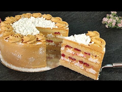 Видео: Знаменитый вкуснейший торт ИНЕЙ! С Малиной! Без сливок и желатина! Ручным миксером!