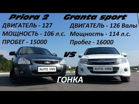 Видео: PRIORA 2 vs GRANTA SPORT !!!ГОНКА!!!! БИТВА ТИТАНОВ!!!! КТО САМЫЙ БЫСТРЫЙ ТАЗ???