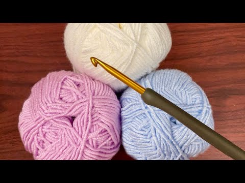 Видео: ПОСМОТРИТЕ на этот новый узор крючком! Эта легкая вязка крючком идеально подходит для детских одеял