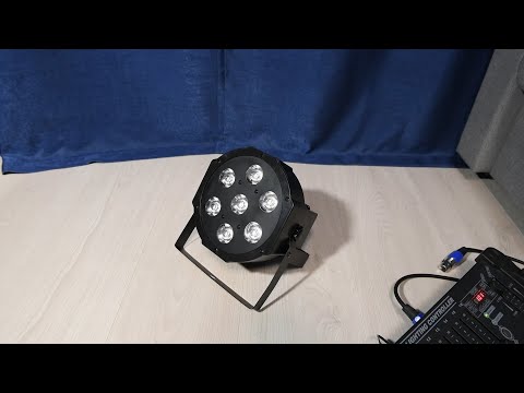 Видео: Сценический прожектор LED PAR 7x18 RGBWA+UV