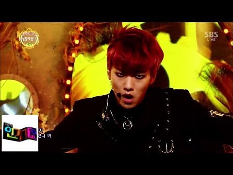Видео: [100% (100%)] - сердце играет @ популярная песня Inkigayo 140316