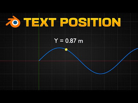 Видео: Визуализация положения текста в реальном времени в Blender — узлы геометрии