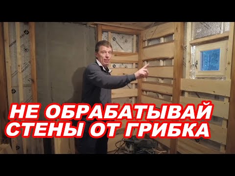 Видео: Внутренняя ОТДЕЛКА БАНИ. Чем и зачем ОБРАБОТАТЬ парную от грибка? Баня на прокачку.