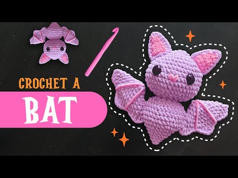 Видео: 🦇Урок по вязанию крючком жуткой летучей мыши 🧶 | Подходит для начинающих | Условия США | Lala Cro...