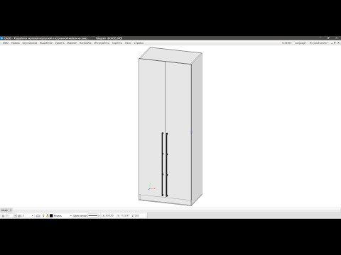 Видео: Шкаф | Проектирование корпусной мебели в Базис мебельщик | Как сделать шкаф в Базис мебельщик