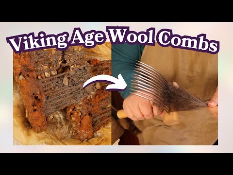 Видео: Шерстяные гребни в эпоху викингов — мой проект по воссозданию платья-фартука