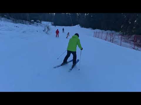 Видео: Зелен водач по синя писта 09.01.25 Пампорово