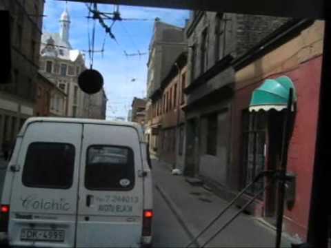 Видео: Троллейбус Рига, 22 маршрут  2005g