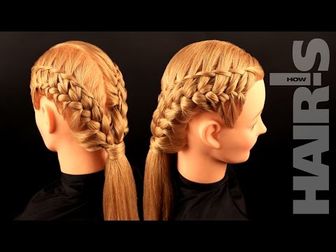 Видео: Техника плетения необычной декоративной косички - видеоурок (мастер-класс)