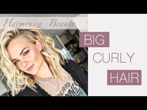 Видео: БОЛЬШИЕ КУДРЯВЫЕ ВОЛОСЫ, пробор сбоку - Harmonize_Beauty