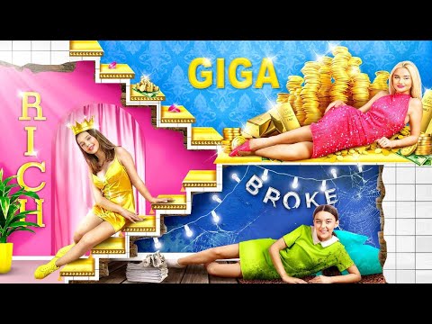 Видео: Бідна vs Багата vs Гігабагата Студентка | Вбога Дівчина в Елітній Школі