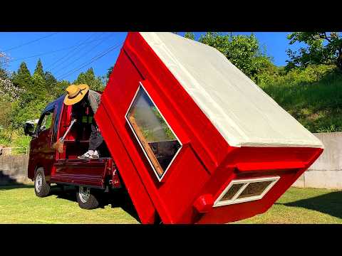 Видео: Постройте прочный дом весом менее 50 кг в кузове легкого грузовика! Рисование