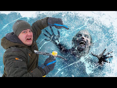 Видео: Эти опасные и жуткие находки мы нашли во льдах, где провалился зомби!