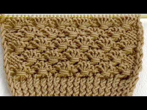 Видео: Узор букеты спицами