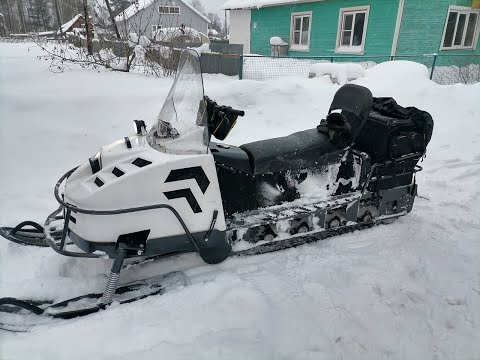 Видео: Новый снегоход Хома 600SWT.Обкатка в лесу, часть 1.