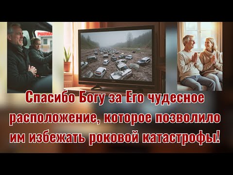 Видео: Спасибо Богу за Его чудесное расположение, которое позволило им избежать роковой катастрофы!