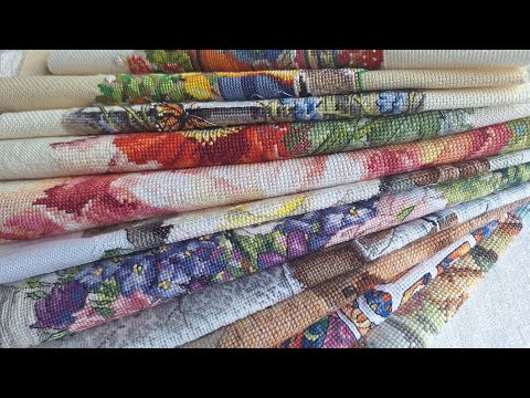 Видео: Вышивка| Обзор вышитых работ